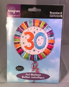 30th Birthday Helium Balloon